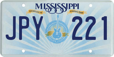 MS license plate JPY221