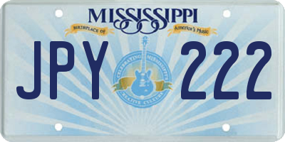 MS license plate JPY222