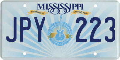 MS license plate JPY223