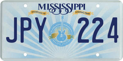 MS license plate JPY224