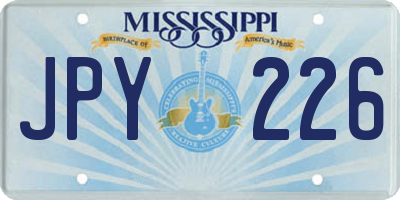 MS license plate JPY226