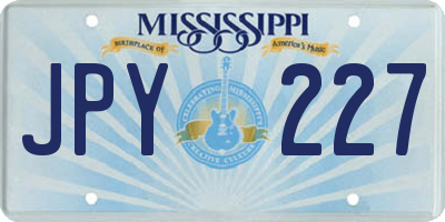 MS license plate JPY227