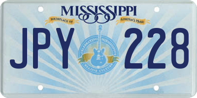 MS license plate JPY228