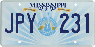 MS license plate JPY231