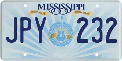 MS license plate JPY232