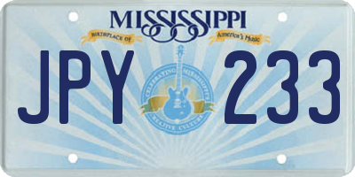 MS license plate JPY233
