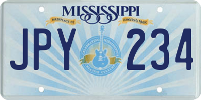 MS license plate JPY234