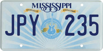 MS license plate JPY235
