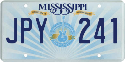 MS license plate JPY241