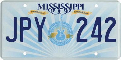 MS license plate JPY242