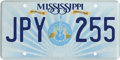 MS license plate JPY255