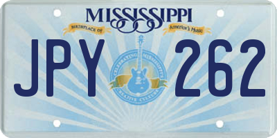 MS license plate JPY262
