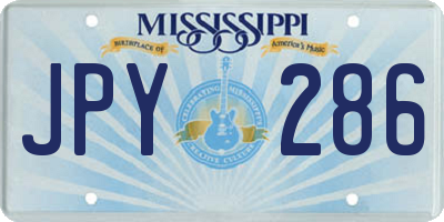 MS license plate JPY286