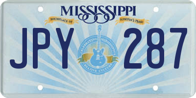 MS license plate JPY287