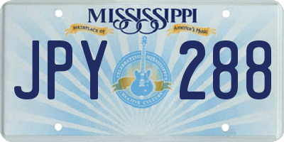MS license plate JPY288