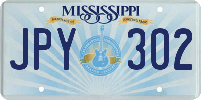 MS license plate JPY302