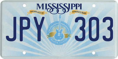 MS license plate JPY303