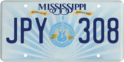 MS license plate JPY308