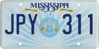 MS license plate JPY311