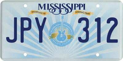 MS license plate JPY312