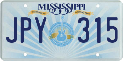 MS license plate JPY315
