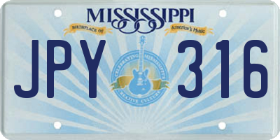 MS license plate JPY316