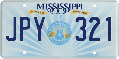 MS license plate JPY321