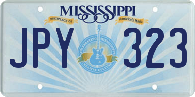 MS license plate JPY323