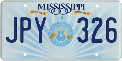 MS license plate JPY326