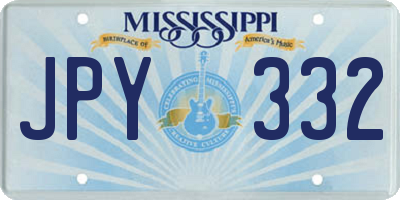 MS license plate JPY332