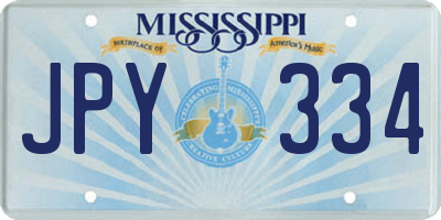 MS license plate JPY334