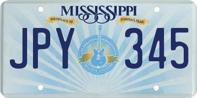 MS license plate JPY345