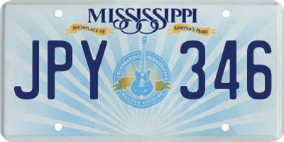 MS license plate JPY346