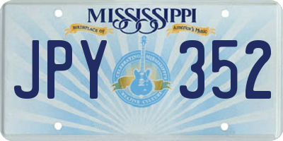 MS license plate JPY352