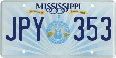 MS license plate JPY353