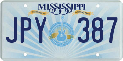 MS license plate JPY387