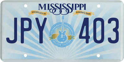 MS license plate JPY403