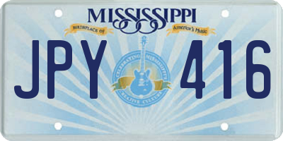 MS license plate JPY416