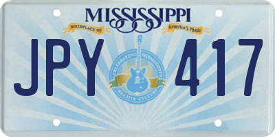 MS license plate JPY417