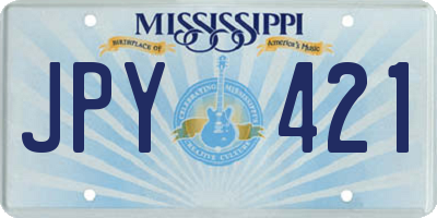 MS license plate JPY421