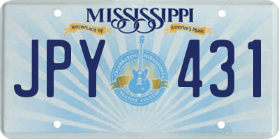 MS license plate JPY431