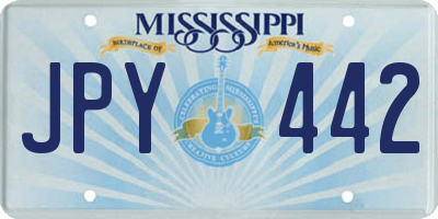MS license plate JPY442