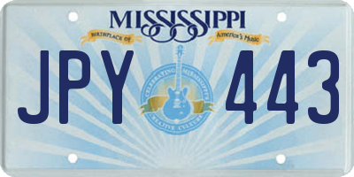 MS license plate JPY443