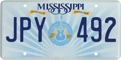MS license plate JPY492