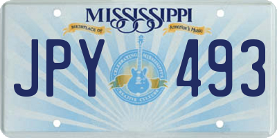 MS license plate JPY493