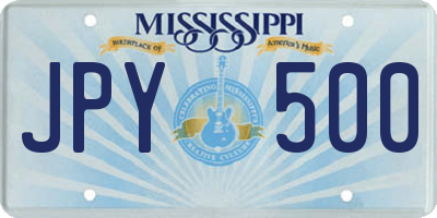 MS license plate JPY500