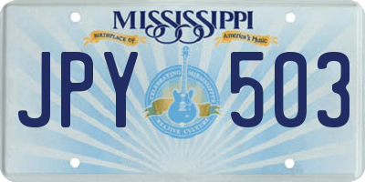 MS license plate JPY503