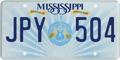MS license plate JPY504