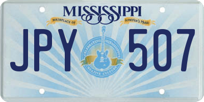 MS license plate JPY507