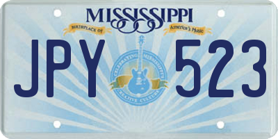 MS license plate JPY523